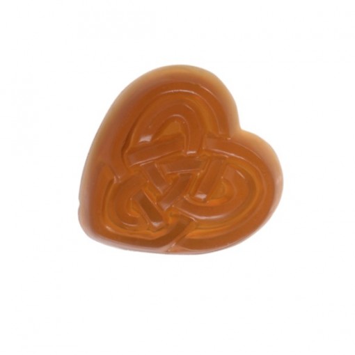ENTWINED organic heart shape soap diva scent