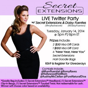 Secret Extensions Twitter Party & Giveaway Image